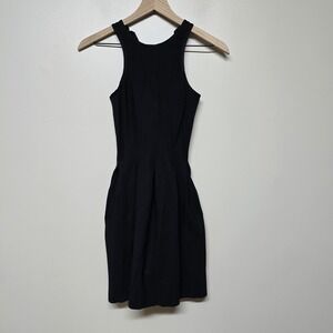 Lululemon‎ Black Here To There Stretch Pleated Fit & Flare Dress Size 2/4 (?)